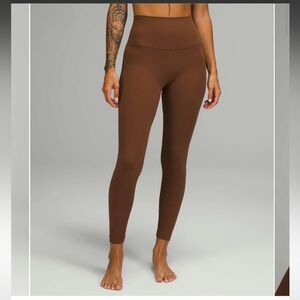 High-Rise Brown lululemon align leggings size 4